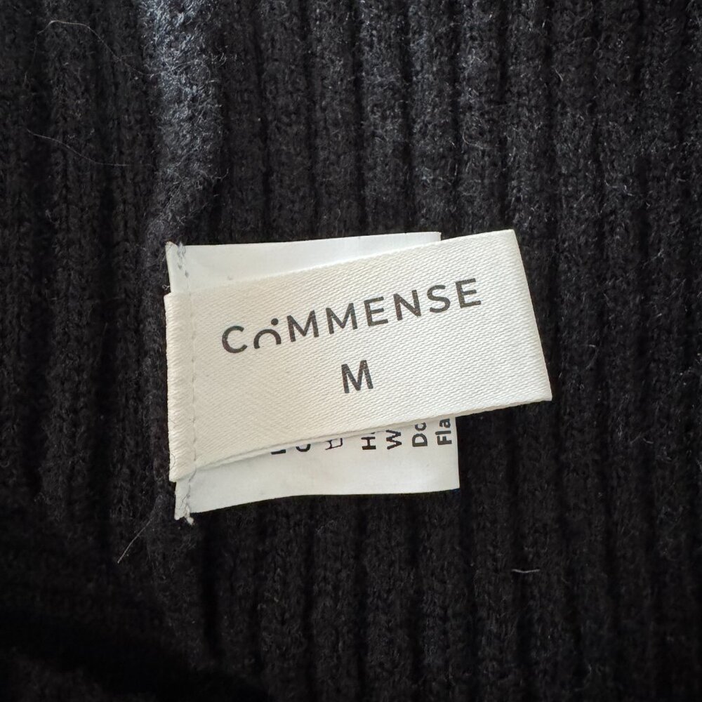 Commense Button Down Split Cardigan Black, Size M - image 10